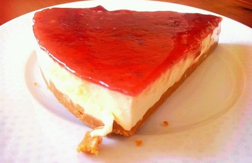 recette fitness de cheesecake aux framboises