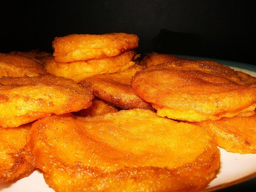 Rondelles de courges au four.