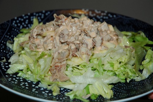 Salade de poulet à l'ananas.
