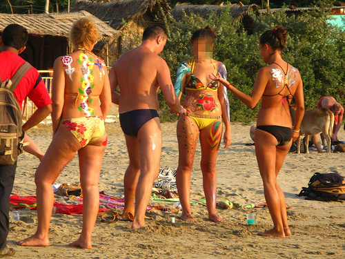 personnes sur la plage