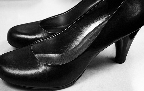 chaussures noire avec talons