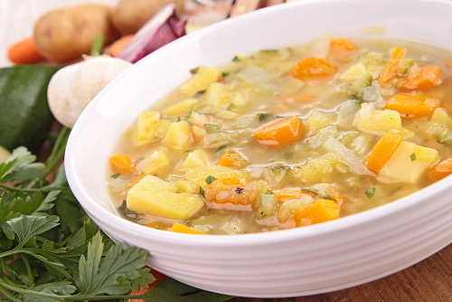 la soupe aux légumes contre la gastro-entérite aiguë