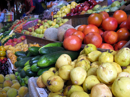 Fruits et légumes pour une alimentation saine.