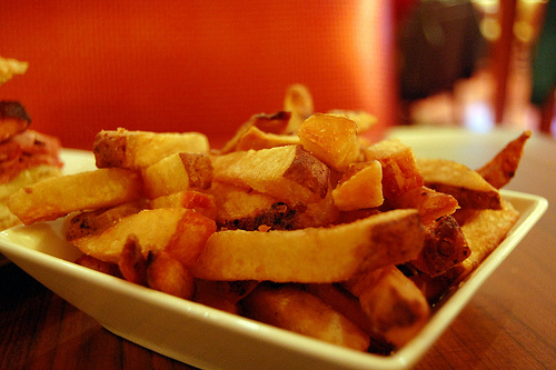 Pommes de terre frites font grossir.