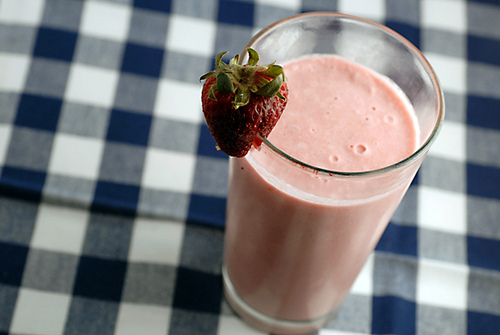 milk-shake de fraise
