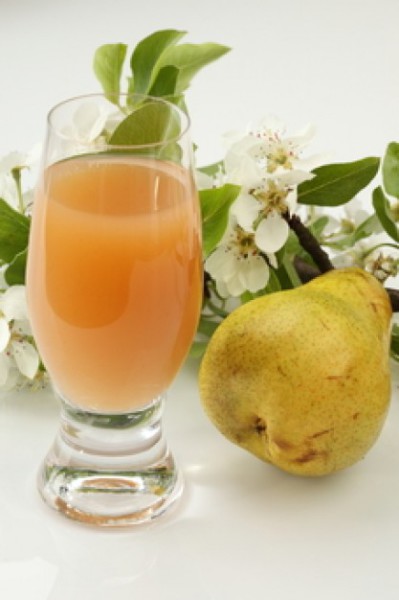 une poire par jour sous forme de jus de fruit