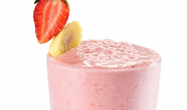 Milk-shakes aux fruits.
