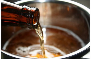 Soin à la bière pour les cheveux