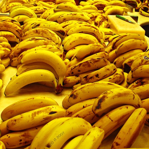 Les effets de la peau de banane.