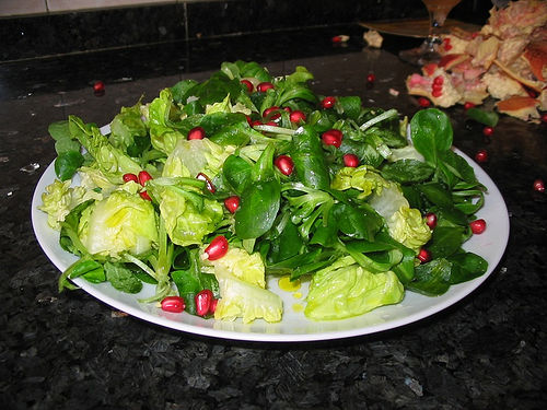 Recettes végétariennes de la salade.