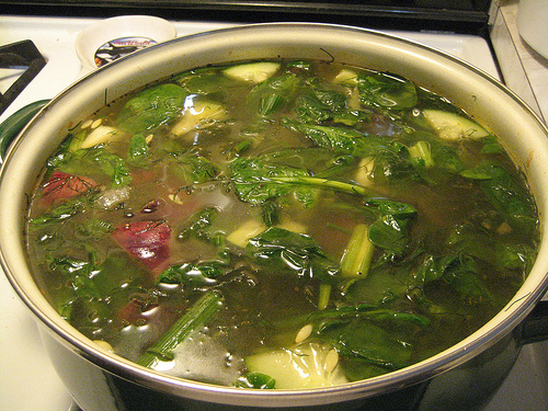 Première recette de soupes aux légumes.