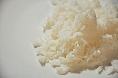 Le riz blanc quand on a des parasites intestinaux.