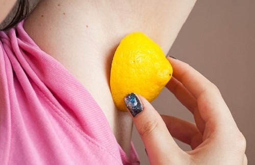 jus de citron pour éclaicir les aiselles