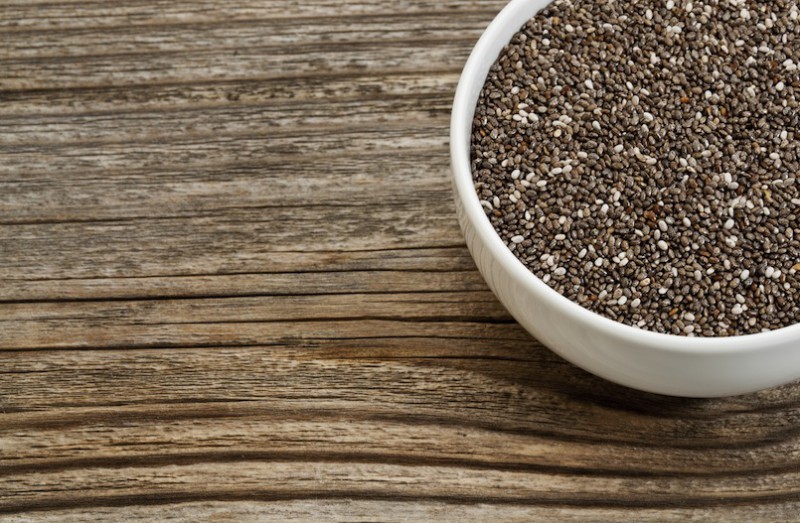 Les graines de chia sont idéales comme céréales pour perdre du poids.