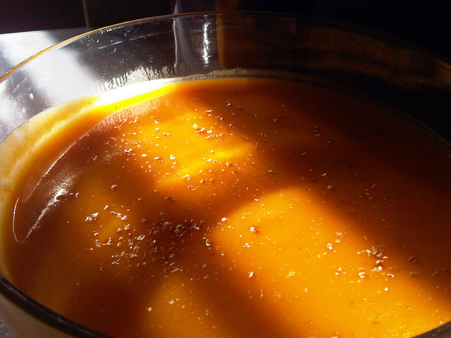 Velouté de légumes courge et de cannelle