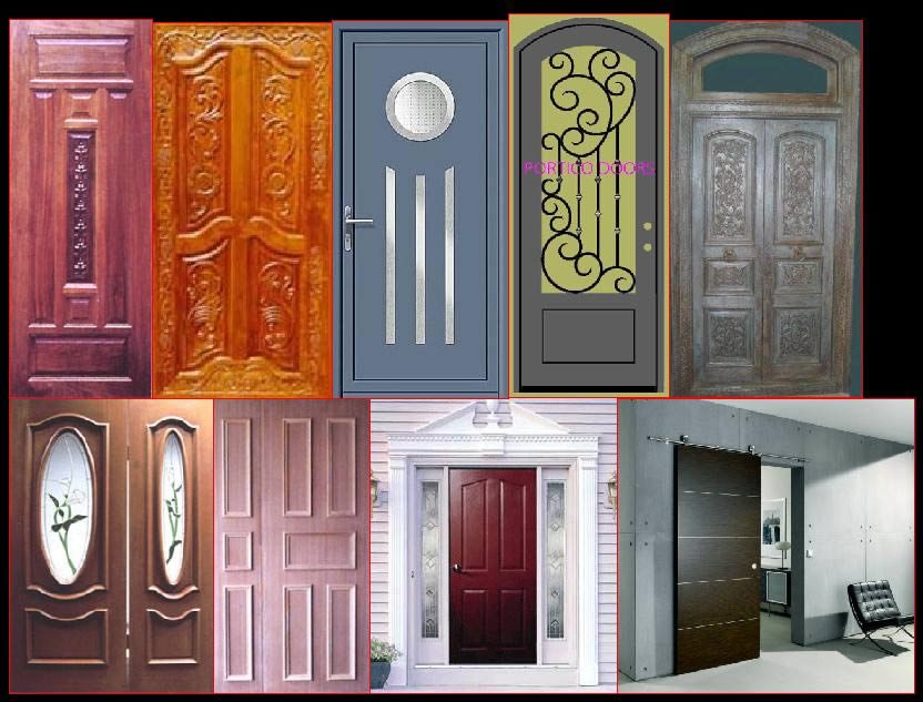 Les portes de maison.