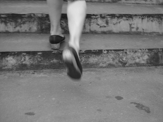 Vue sur un escalier