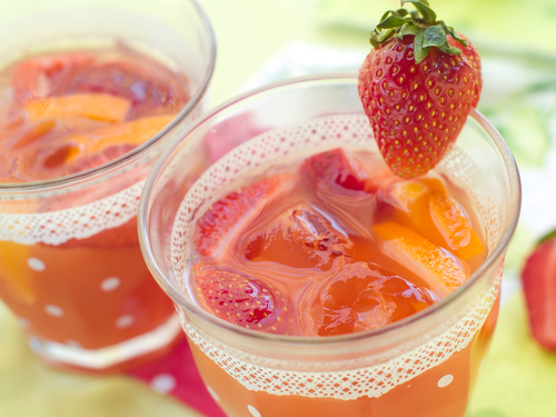 Petit-déjeuner pour un ventre plat à la fraise.