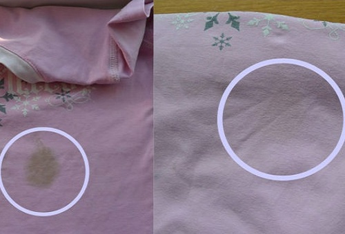 Quitter les tâches sur les vêtements