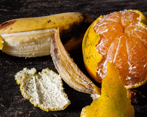 Ne jetez jamais l’écorce d’orange et la peau de banane !