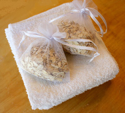 avoine dans des petits sacs