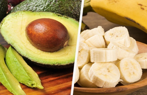 avocat et banane pour les talons crevassés