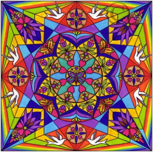 les couleurs dans les mandalas