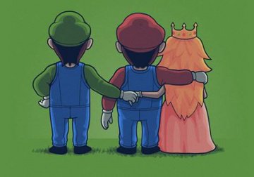 Une infidélité dans le couple de Mario Bross et la Princesse avec Luigi