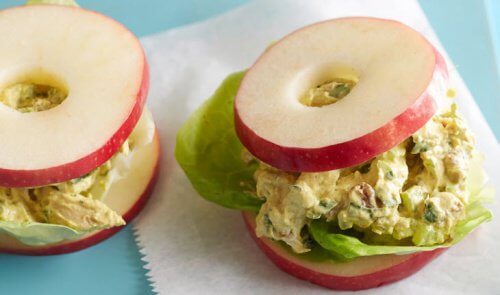 Sandwich sans pain aux pommes.