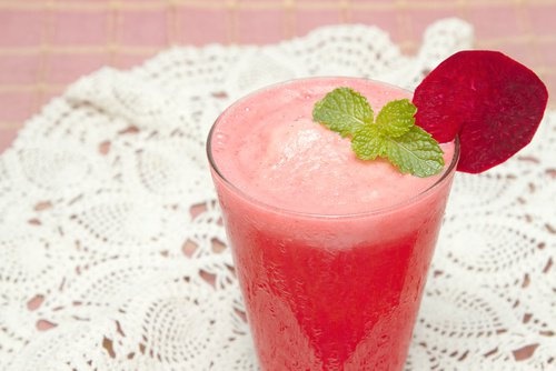 Smoothie myrtilles et betteraves rouge