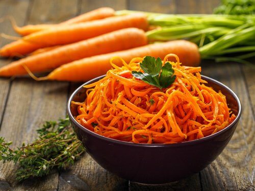 aliments pour la santé des cheveux et des ongles : carotte