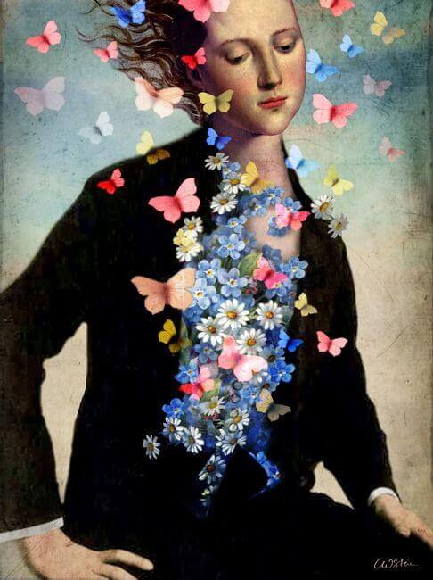 femme-et-papillons