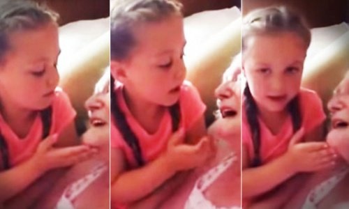 La petite fille qui a ému son arrière grand-mère atteinte de démence