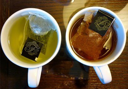 thé noir et thé vert 