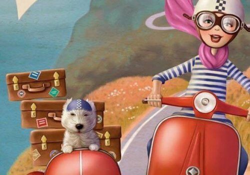 personnage different mais heureux