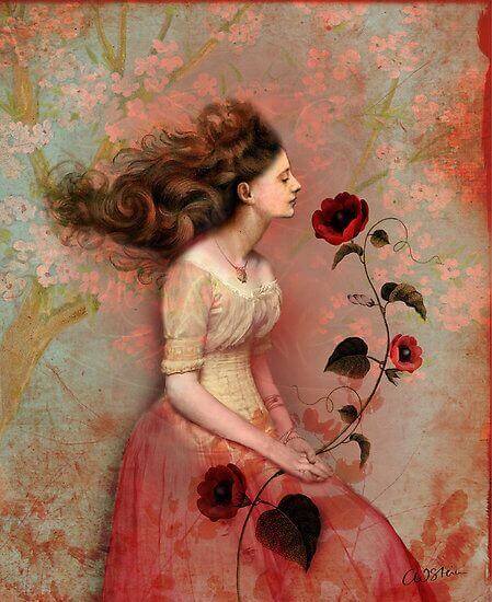 Femme-avec-une-rose-dans-la-main-bonheur