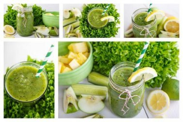 Smoothie relaxant à l'ananas, menthe, pomme et citron