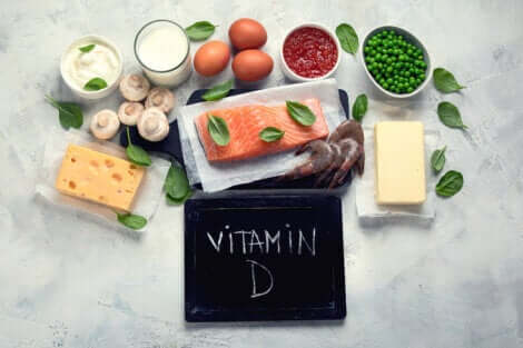 Aliments contenant de la vitamine D. 