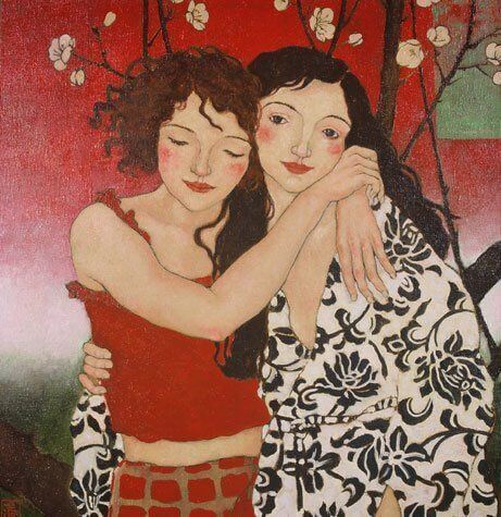 Amies-profitant-du-temps-ensemble