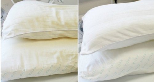 Vos oreillers ont un teint jaunâtre ? Voici une astuce toute simple !