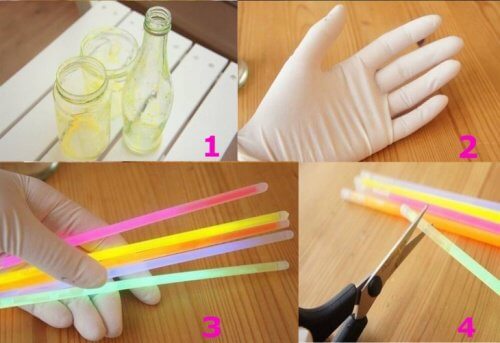 Comment faire un flacon lumineux avec des bâtons