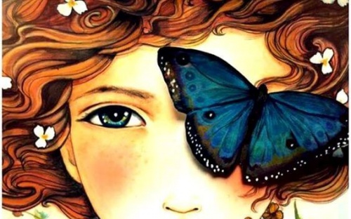 Fille-et-papillon