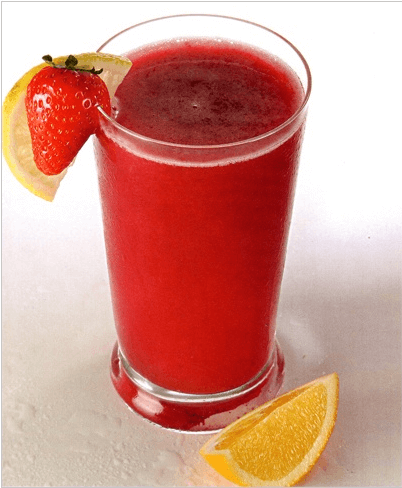 Le smoothie de fraise et citron aide à combattre l'acide urique.