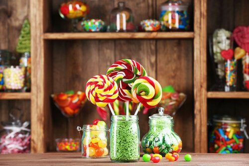 Les bonbons le soir.