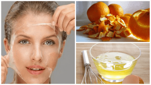 Traitement au blanc d´œuf et à la peau d'orange pour tonifier la peau