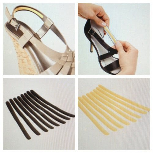 Coussinets pour les chaussures.