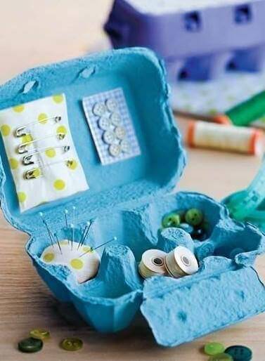 boites à oeufs et organisateur couture