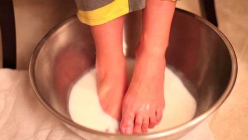 traitement avec du lait pour avoir des jolis pieds