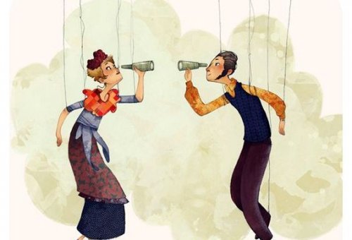 illustration d'un couple qui se regarde