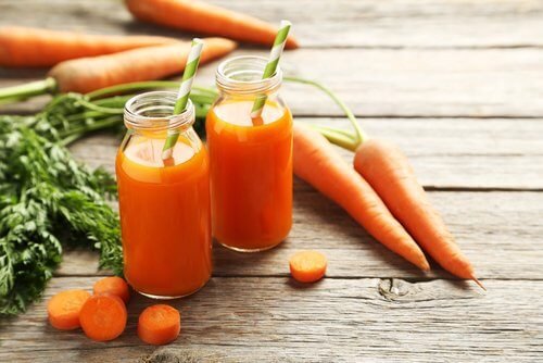 Les carottes riches en calories négatives.